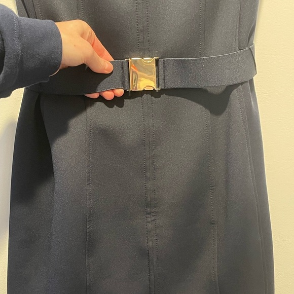 Tommy Hilfiger Navy Sleeveless Scuba Dress NWOT Size 8 - Picture 2 of 4